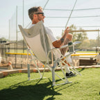 Patented Spring-Action Comfort Pro Rocker XL - Choice 107 - Heavy-Duty Kickback Rocker with Beverage Holder Detail