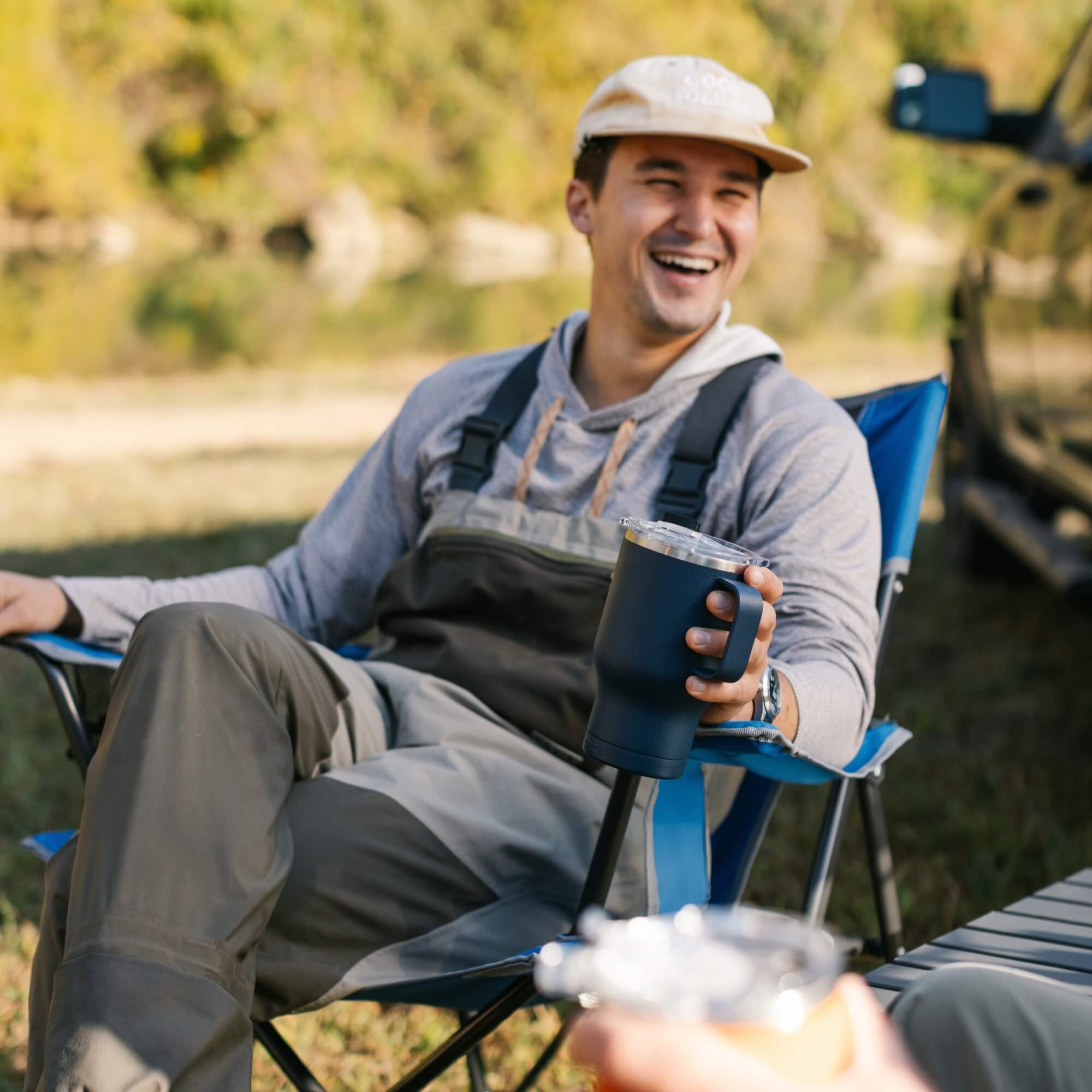 Micro-Folding Comfort Quad Chair - Choice 989 - Space-Saving Micro-Folding Chair for Backpacking Detail