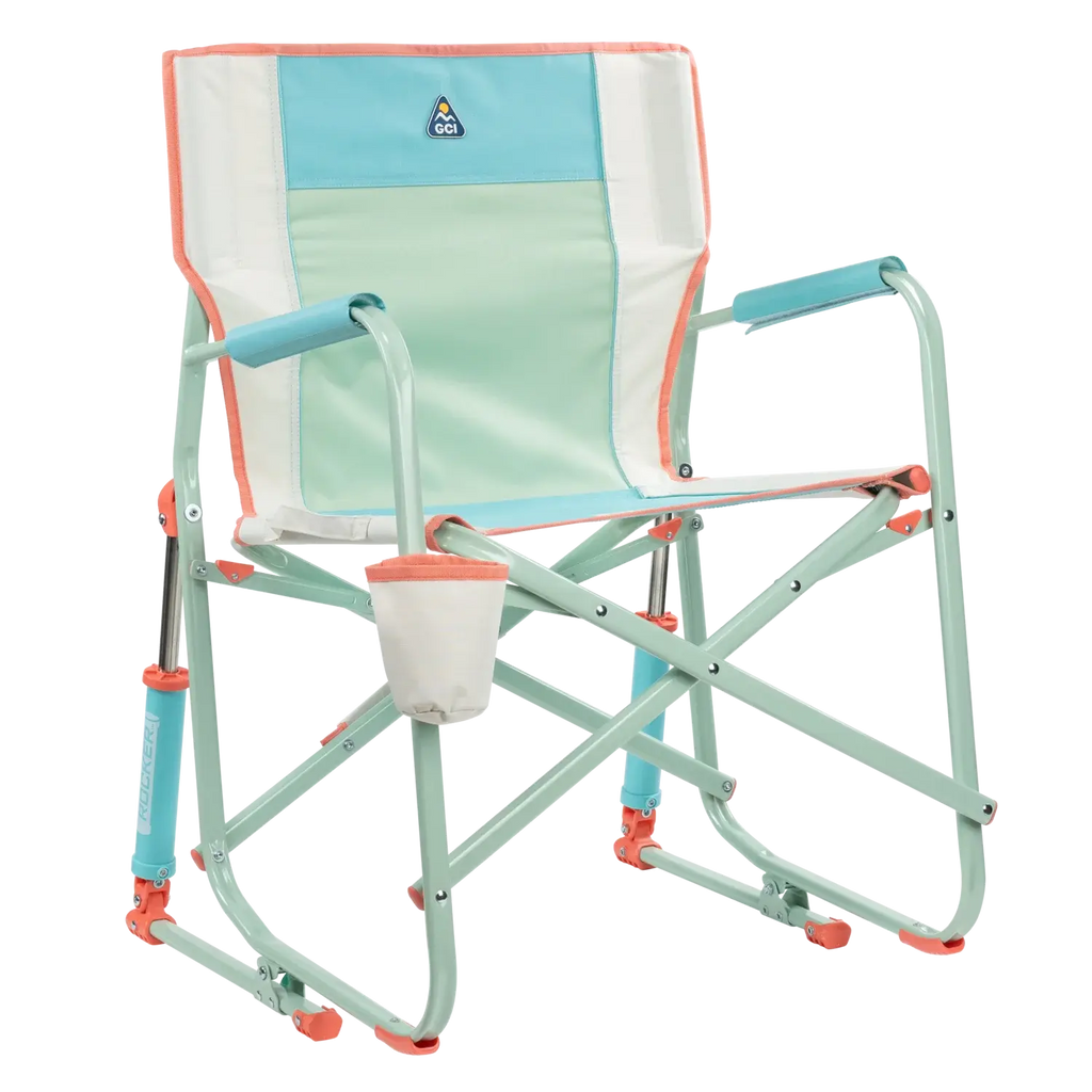Smooth Motion Freestyle Rocker - Choice 711 - Freestyle Rocker Portable Outdoor Folding Chair - Ivory