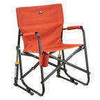 Luxury Camp Freestyle Rocker - Pumpkin Spice - Choice 373 - Freestyle Rocker Portable Outdoor Folding Chair - Pumpkin Spice