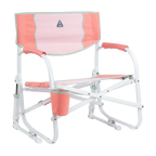 Patented Spring-Action Grab & Go Rocker - Choice 551 - RoadTrip Rocker Smooth Motion Camp Chair - Coral