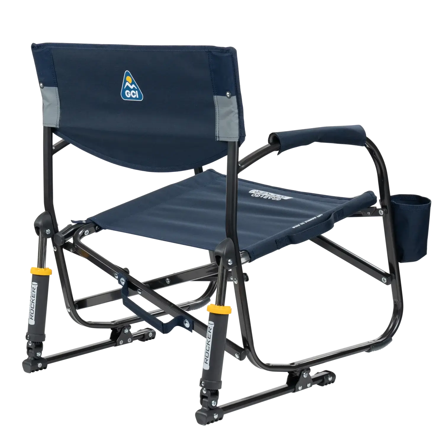 Patented Spring-Action Grab & Go Rocker - Choice 551 - RoadTrip Rocker Smooth Motion Camp Chair Detail
