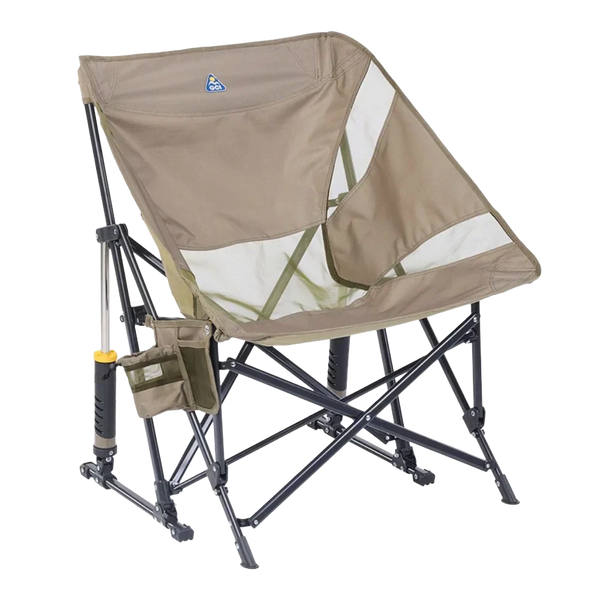 Patented Spring-Action Pod Rocker Elite - Choice 832 - Patented Spring-Action Rocking Chair for Camping - Aged Fatigue