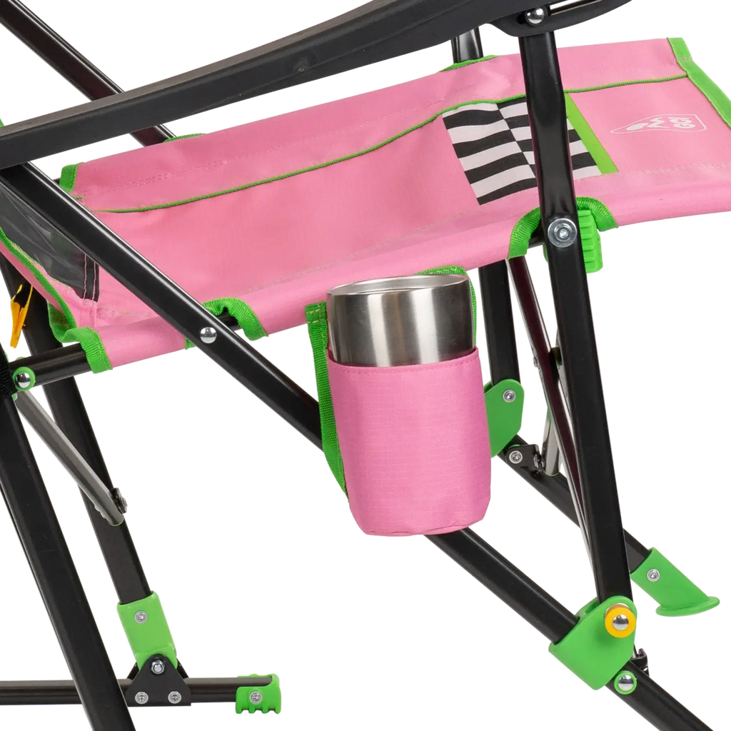 Patented Spring-Action RoadTrip Rocker - NASCAR For Her - Choice 560 - RoadTrip Rocker Smooth Motion Camp Chair Detail