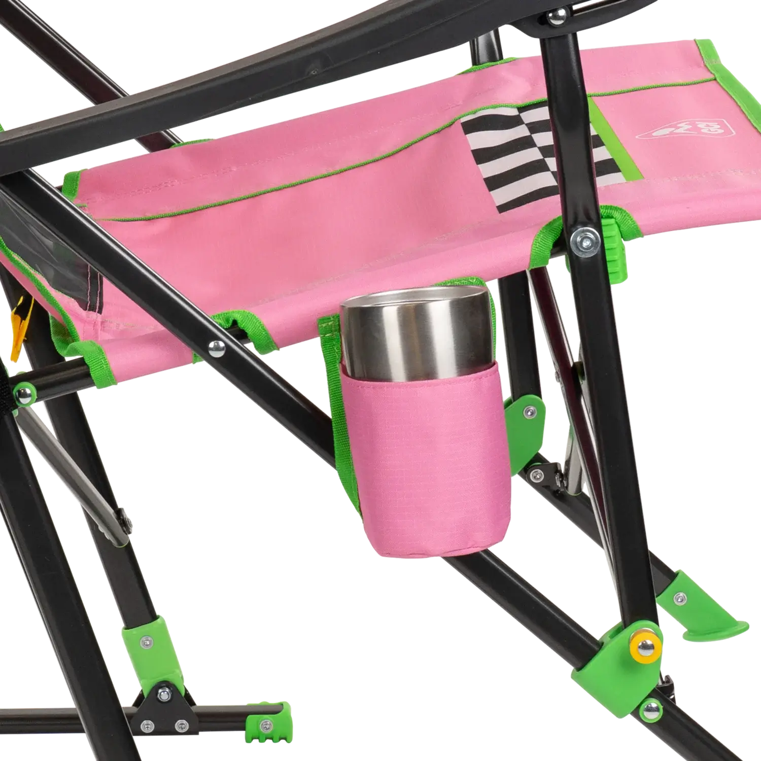 Patented Spring-Action RoadTrip Rocker - NASCAR For Her - Choice 560 - RoadTrip Rocker Smooth Motion Camp Chair Detail
