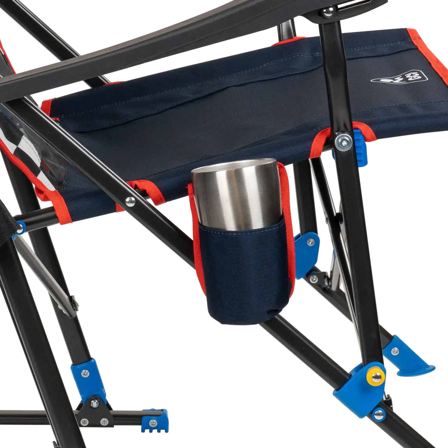Patented Spring-Action RoadTrip Rocker - NASCAR For Him - Choice 453 - Patented Spring-Action Rocking Chair for Camping Detail