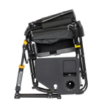 Premium All-Weather Stowaway Rocker with Side Table - Choice 253 - Heavy-Duty Kickback Rocker with Beverage Holder Detail