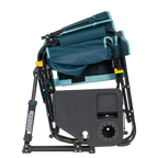 Premium All-Weather Stowaway Rocker with Side Table - Choice 253 - Heavy-Duty Kickback Rocker with Beverage Holder Detail