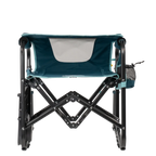 Premium All-Weather Stowaway Rocker with Side Table - Choice 253 - Heavy-Duty Kickback Rocker with Beverage Holder Detail