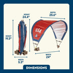 Premium All-Weather SunShade Accessory - USA Anniversary Deluxe - Choice 917 - Instant Sunshade Umbrella for Tailgating Detail